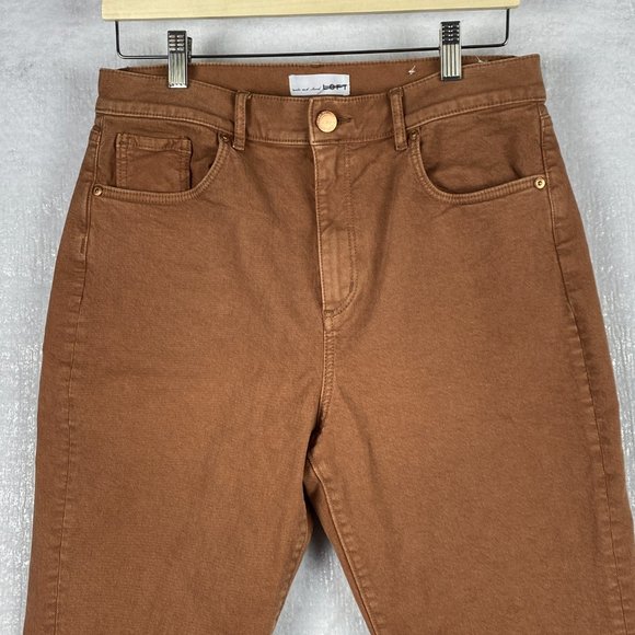 LOFT Women's High Rise Jeans in Brown - Picture 3 of 16